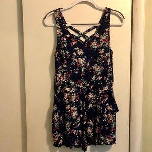 Mango - Floral print romper